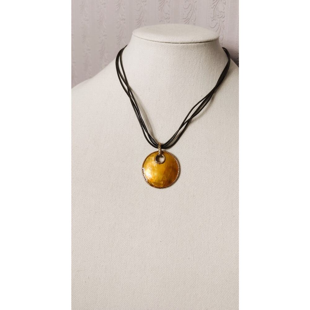 Monet Multistrand Necklace w/ Medallion Statement Pendant